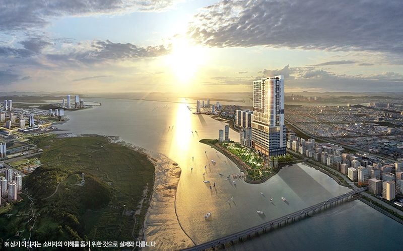 마리나 아일랜드 항공조감도. / 사진제공 = 안강건설