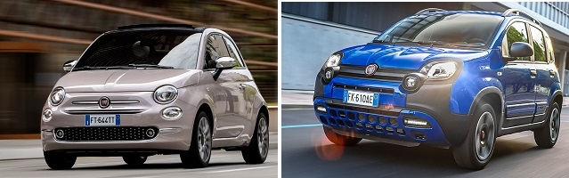 피아트500(왼쪽)과 피아트 판다.