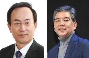 김걸 현대차 기획조정실장 사장(왼쪽)과 장재훈 현대차 경영지원본부장 부사장.