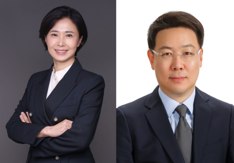 김혜주 신한은행 신임 상무(왼쪽)와 김준환 신한은행 신임 상무(오른쪽). /사진=신한은행
