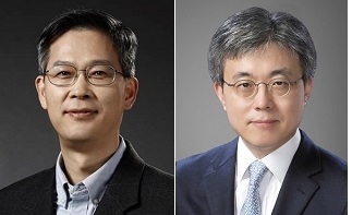 삼성전자 DS부문 이정배 메모리사업부장 사장(왼쪽)과 최시영 파운드리사업부장 사장.