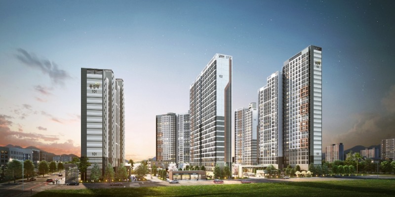 하당 제일풍경채 센트럴퍼스트 투시도. / 사진제공 = 더피알