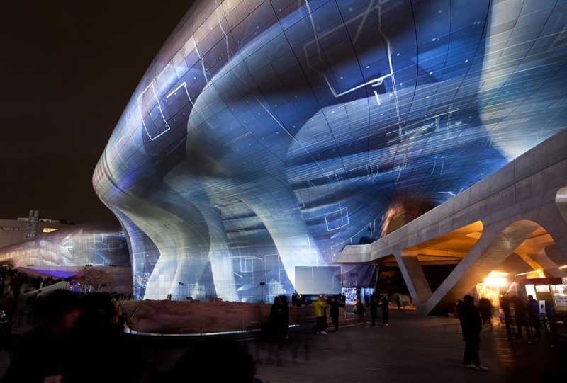 동대문디지털플라자(DDP) 서울라이트 현장