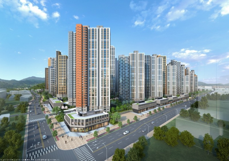 e편한세상 부평 그랑힐스 주경투시도