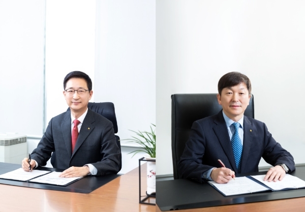 (좌측부터) 조용일, 이성재 현대해상 대표/사진=한국금융신문 