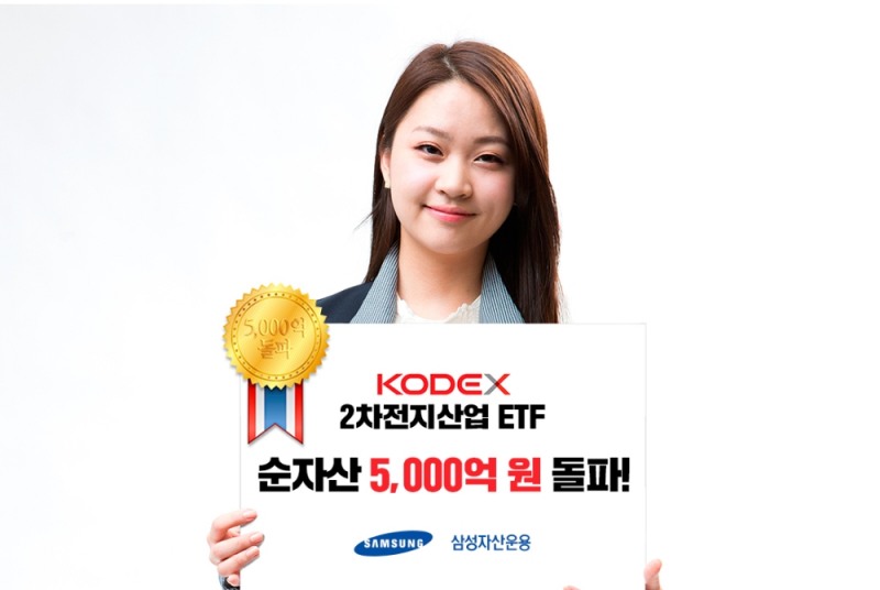 KODEX 2차전지산업 ETF 순자산 5000억원 돌파 / 사진제공= 삼성자산운용(2021.01.11)