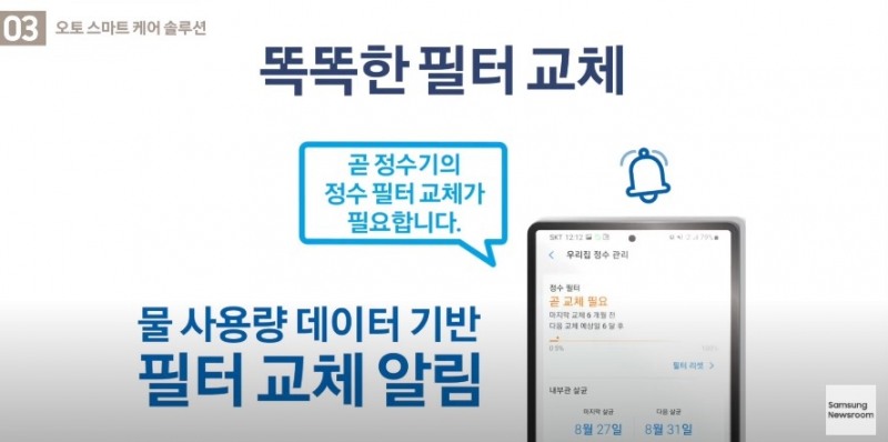 오토 스마트 케어 솔루션. 사진=삼성전자 유튜브 캡처