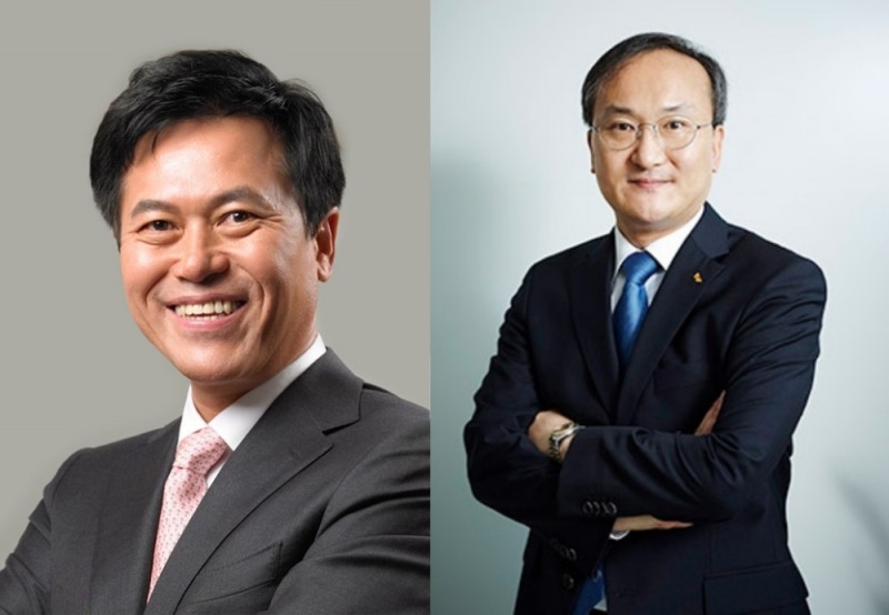 박정호 SK하이닉스 부회장(왼쪽)과 이석희 SK하이닉스 사장. 사진=SK하이닉스