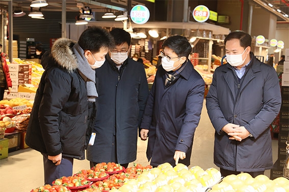 인천농협, 남촌농산물도매시장 설 명절 농산물유통 현황 점검