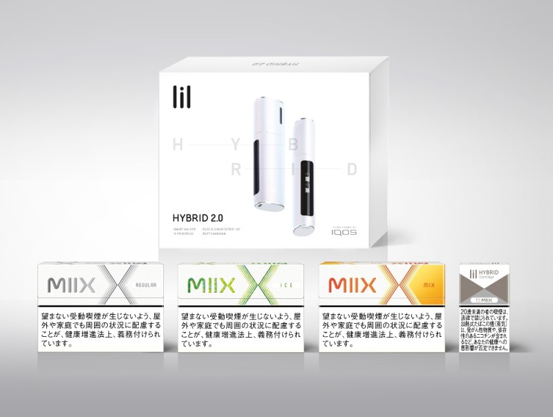 일본 판매용 ‘릴 하이브리드 2.0’ 디바이스 및 전용스틱 ‘믹스’ 사진. / 사진제공 = KT&G