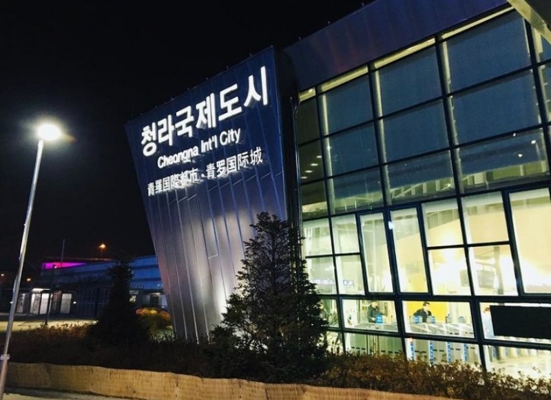 청라국제도시역 전경