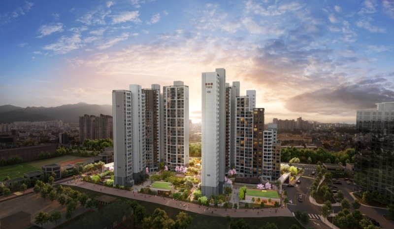 대봉교역 금호어울림 에듀리버 투시도