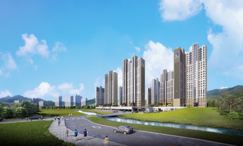 창원 마창대교 반도유보라 아이비파크 주경투시도