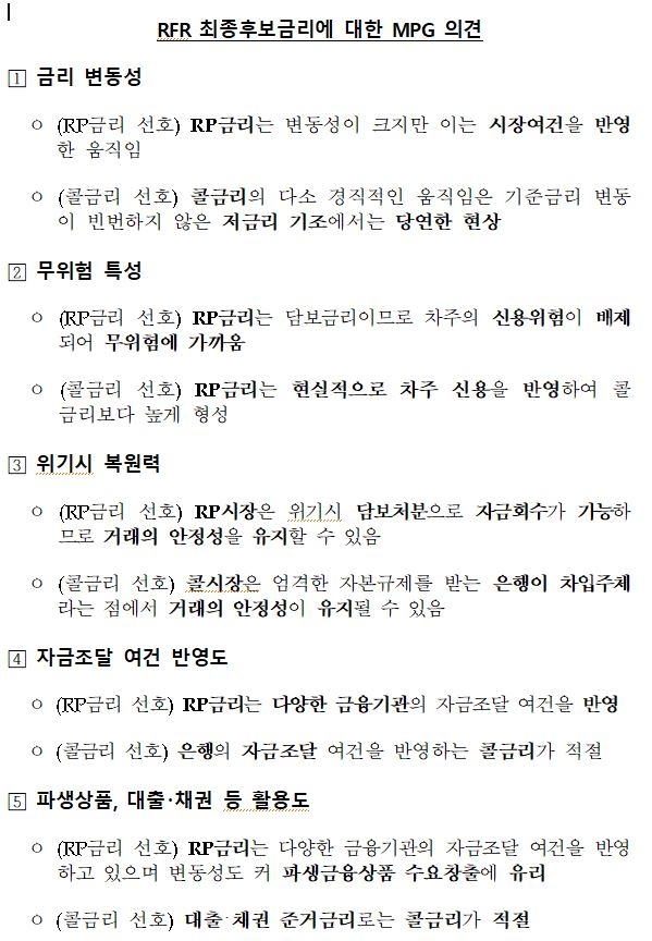 韓 무위험지표금리 '국채·통안증권 RP금리' 선정...산출·공시는 한국예탁결제원 담당 - 한은