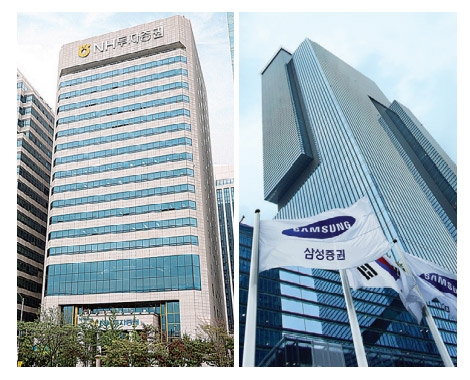 (왼쪽부터) NH투자증권, 삼성증권 본사 / 사진 = 각사
