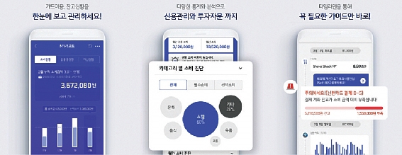 ▲ 신한카드의 종합자산관리 서비스. 사진 = 신한카드