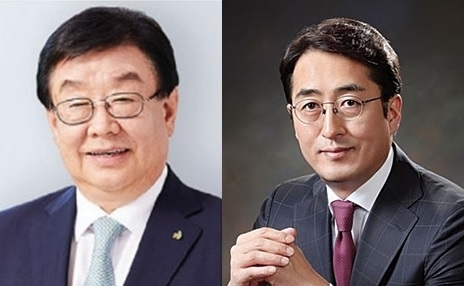 김정남 DB손해보험 부회장(왼쪽), 김용범 메리츠화재 부회장./사진=각 사