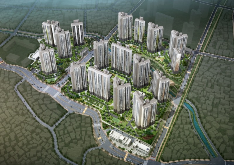 창원 푸르지오 더 플래티넘 조감도 / 사진=대우건설