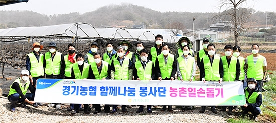'경기농협, 함께나눔봉사단' 영농철 농촌일손돕기 실시