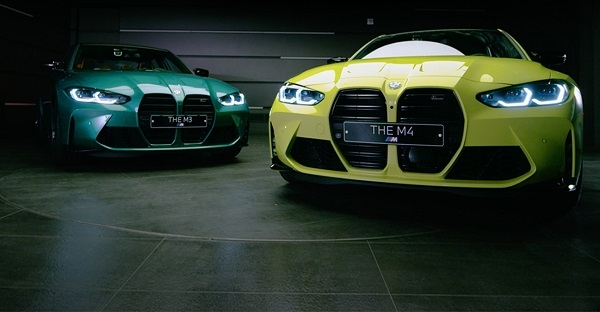 BMW 신형 M3(왼쪽)과 M4. 사진=BMW코리아.