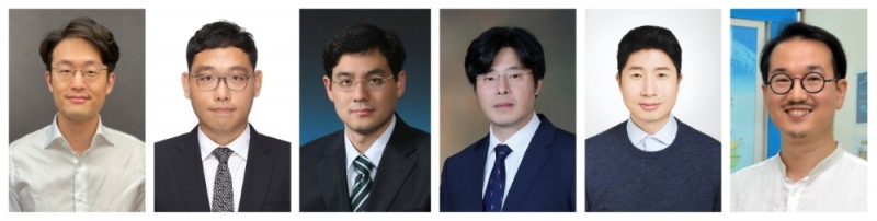 2021년 상반기 '삼성미래기술육성사업' 지원 과제에 선정된 교수들. (왼쪽부터) 류경석 서울대 교수, 황승준 포스텍 교수, 조규봉 서강대 교수, 조창의 디지스트 교수, 김건희 서울대 교수, 김기웅 충북대 교수. 사진=삼성전자