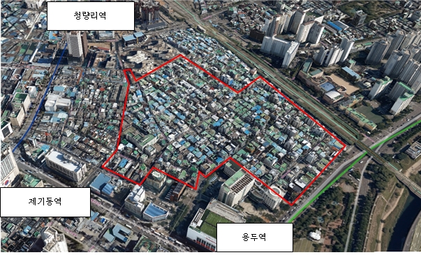 서울 동대문구 용두동 역세권사업 위치도 / 자료=국토교통부