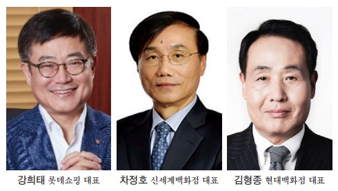 롯데·신세계·현대百, 오프라인 강화