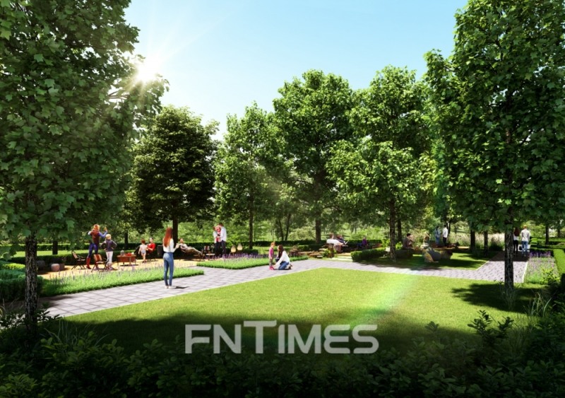 포항 북구 '한화 포레나 포항'에 조성되는 가족 캠핑장 모습 / 사진제공=포애드원