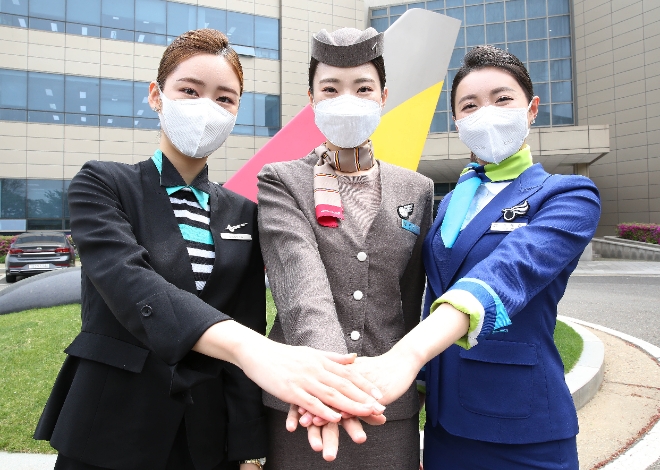 아시아나항공은 22일 서울 강서구 아시아나항공 본사에서 항공 계열사인 에어부산, 에어서울과 함께 공동 협의체를 발족했다. 사진=아시아나항공.