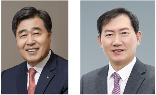 김형 대우건설 사업대표 예정자 (좌), 정향기 대우건설 관리대표 예정자 (우) / 사진=대우건설