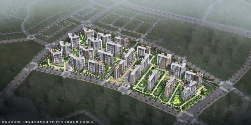 화성 태안3지구 우미린 센트포레 조감도