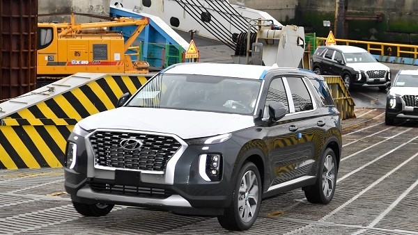 콩고민주공화국으로 수출되는 현대차 팰리세이드. 사진=현대차.