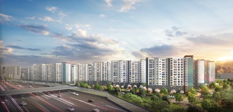 ‘용계역 푸르지오 아츠베르’ 투시도 / 사진=대우건설