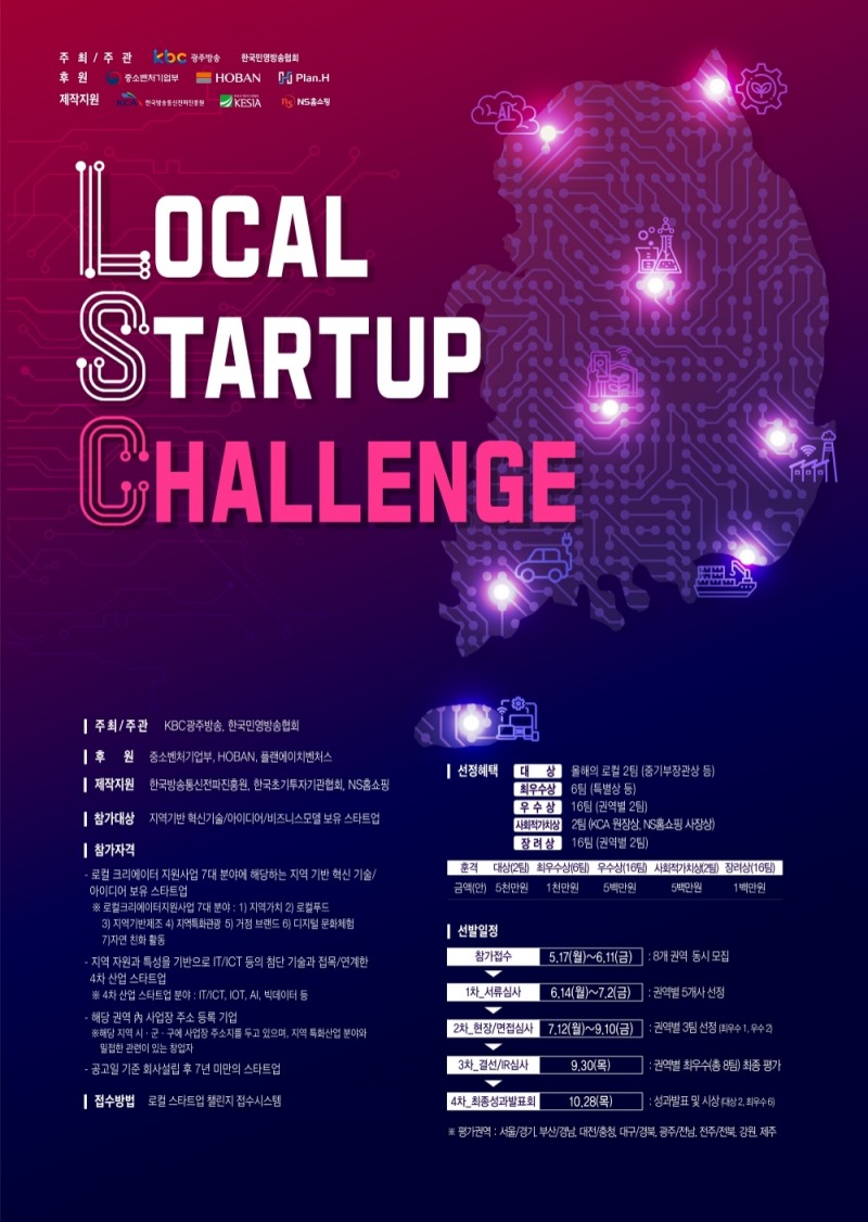 ‘2021 로컬 스타트업 챌린지(Local Start-up Challenge)‘ 포스터 / 자료=호반그룹