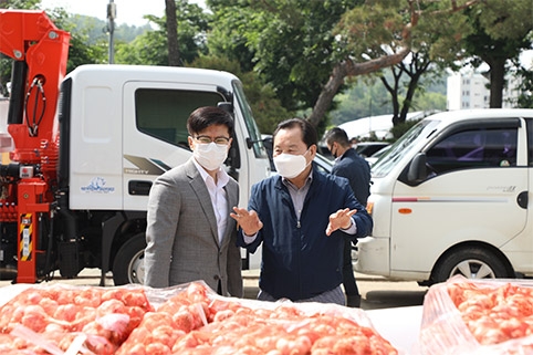 남동농협, 우리농산물 팔아주기 운동 실시