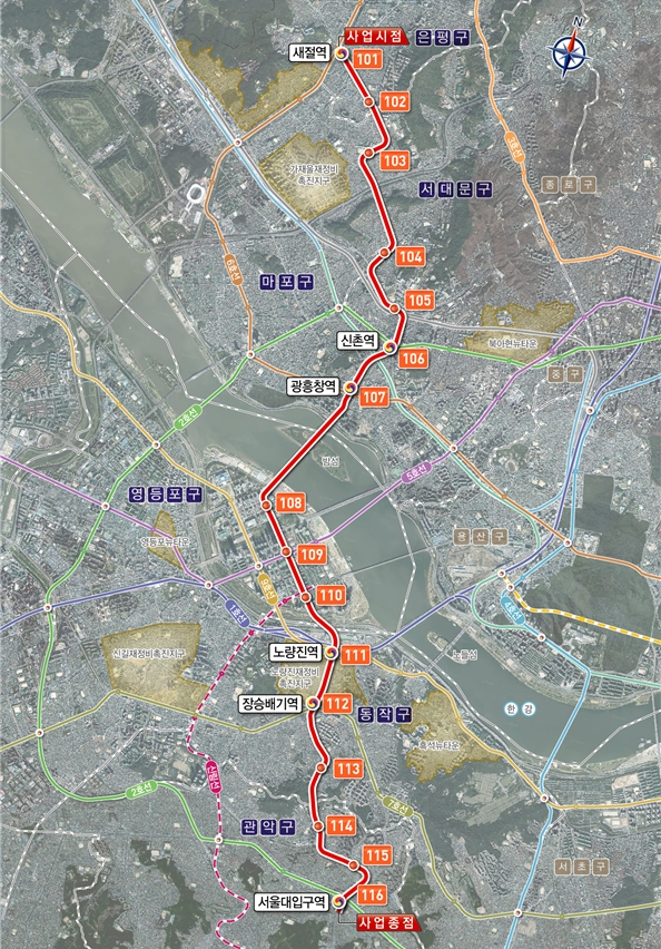 서울 서부선 노선도 / 자료=서울시