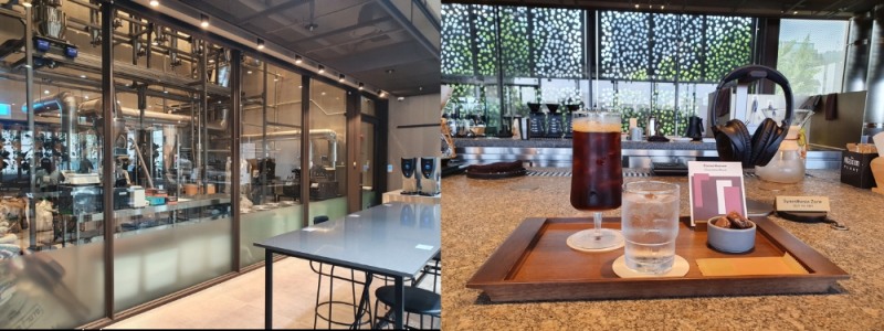 한남동 맥심플랜트 지하 2층 ‘로스팅 룸’, 지상 3층 ‘더 브루잉 라운지’/사진제공=본사취재