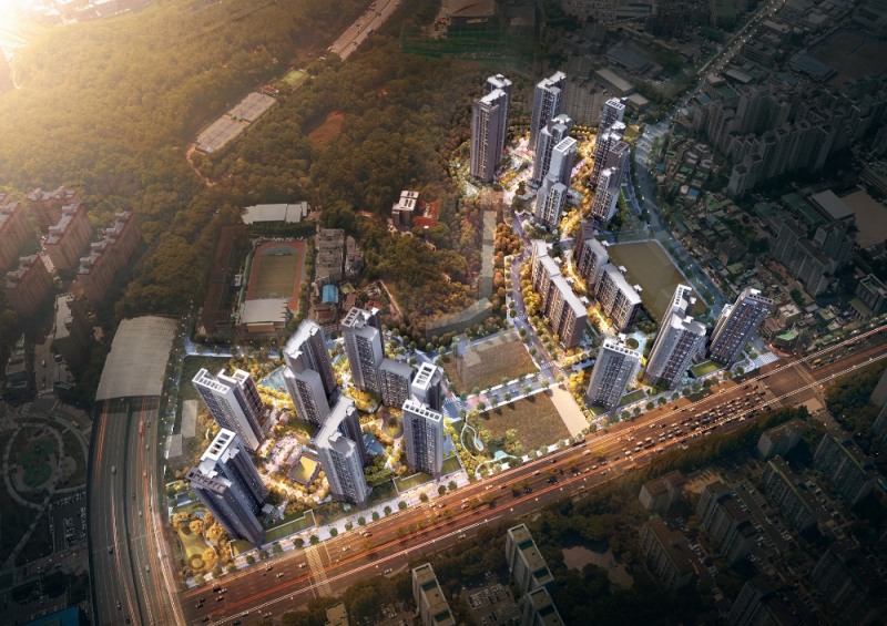 현대건설 컨소시엄, 안양 ‘평촌 트리지아’ 6월 공급…913세대 일반분양