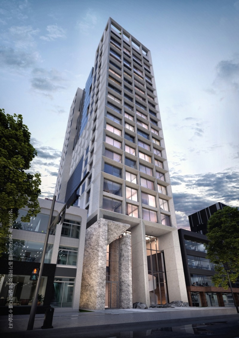 ‘아스티(ASTY) 논현’ 야경 투시도. / 사진=롯데건설