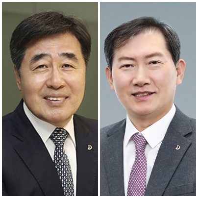 김형 대우건설 사업대표 (좌), 정항기 대우건설 관리대표 (우) / 사진=대우건설