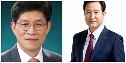 노형욱 국토교통부 장관 (좌), 오세훈 서울특별시장 (우)