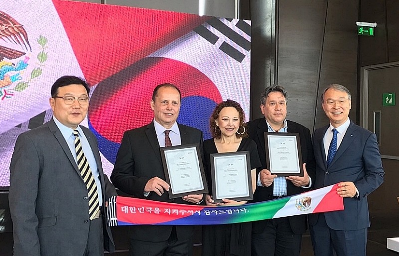 멕시코 한국전쟁 참전용사 초청 감사회. 사진=위니아전자