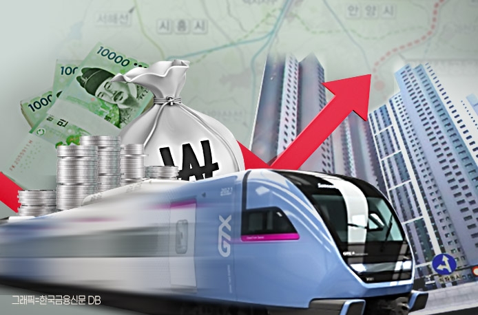 집값 싣고 폭주하는 GTX, 의왕·시흥·안산 반년 간 20%가량 ‘출렁’