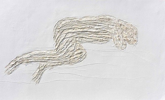박동삼作,untitled, Hanji(Korean paper), 122x72cm, 2019