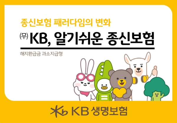 KB생명이 '(무)KB,알기쉬운 종신보험'을 출시했다./사진= KB생명