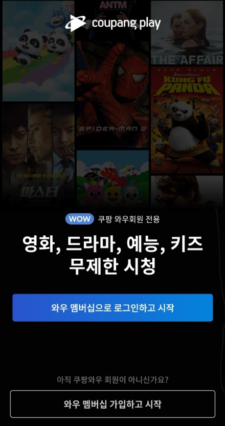 쿠팡플레이 앱 화면/사진제공=본사DB