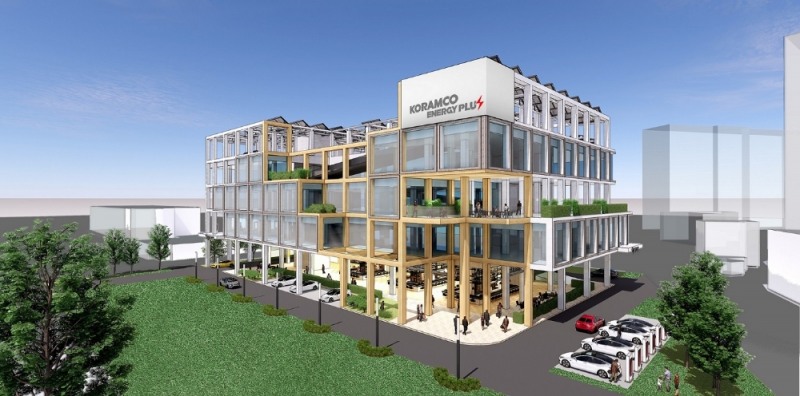 주유소부지 복합개발 예상도. / 사진=코람코자산신탁