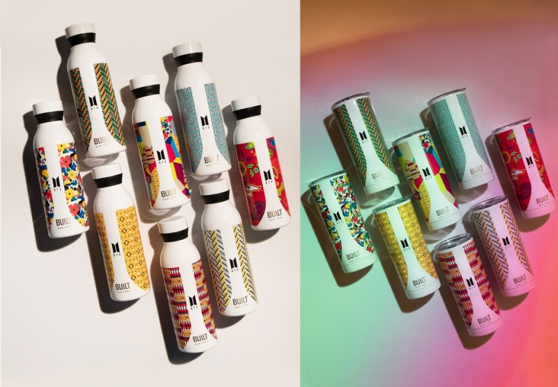 (왼쪽부터) BTS, 빌트 콜라보 보틀, 텀블러/사진제공=11번가