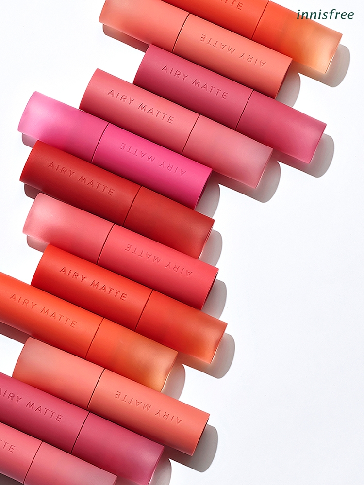 아모레퍼시픽의 이니스프리 '에어리 매트 틴트' 8종/사진제공=아모레퍼시픽