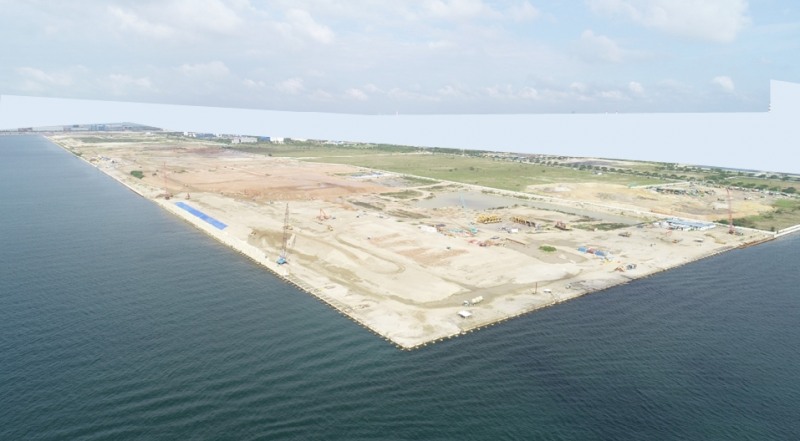 ‘투아스 핑거원 매립공사’ 전경. / 사진=현대건설